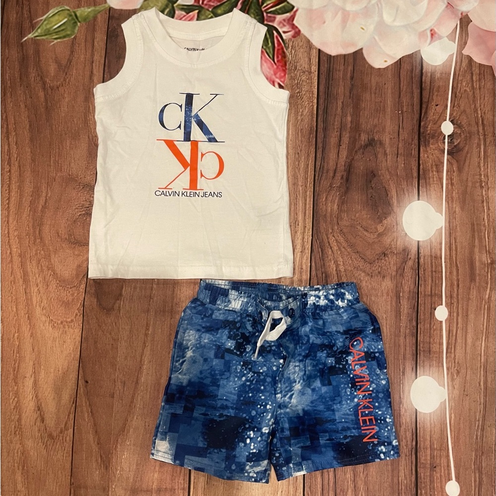 Calvin Klein Toddler Boy Summer Outfit 2T